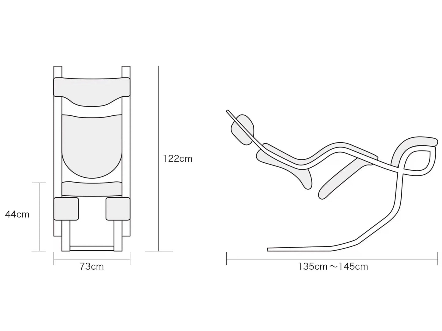 Gravity Balances Zero Gravity Suspension Multi functional Leisure Single Person Sofa Kneeling Correction