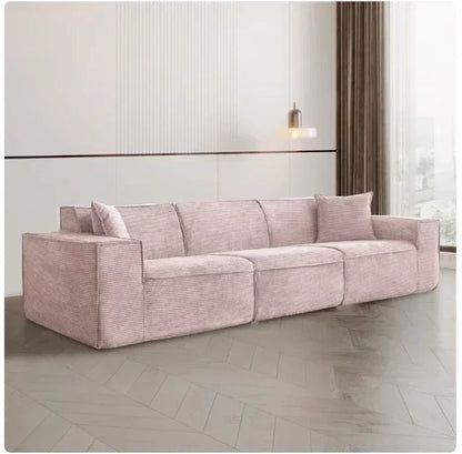 Italian minimalist vacuum sponge compression sofa modern simple corduroy small apartment living room tofu block sofa furniture