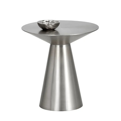 Light luxury stainless steel special-shaped coffee table high-end mirror business negotiation coffee table art