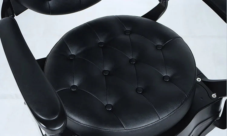 Barber Chair Retro Stylish Hairdressing Beauty Armrest Hydraulic King Hair Styling Classic Furniture Salon Barber Chair