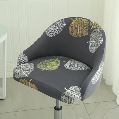 1PC Semi-Circular Universal Wear-Resistant Chair Cover Chair Cover Dust-proof Elastic Restaurant Hotel Dining Chair Cover 의자 커버