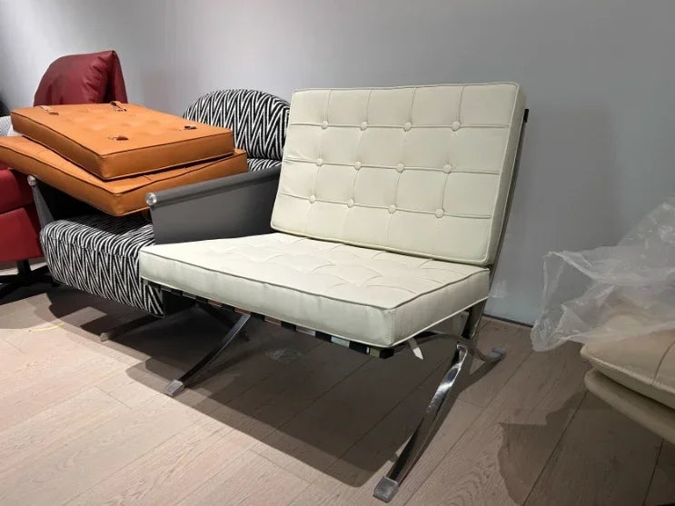 Designer Basarona Single Sofa Chair Balcony Business Guest Negotiation Reception Office Living Room Bedroom Leisure Furniture HY