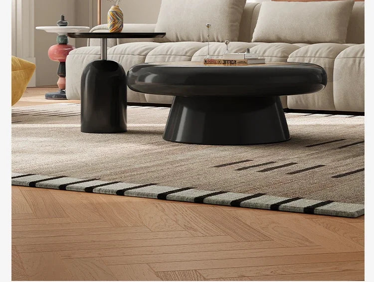 yj39 Vintage Style Living Room Solid Wood Coffee Table Set Irregular Simple Light Luxury High-End Coffee Table