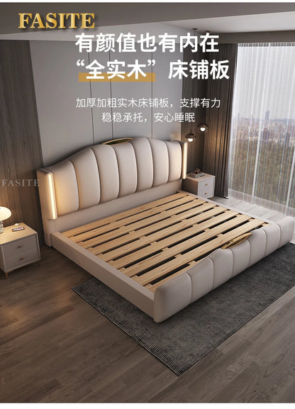 Luxury Frame Double Bed King Size Modern Living Room Frame Double Bed Queen Hotel Princess Cama De Casal Bedroom Furniture