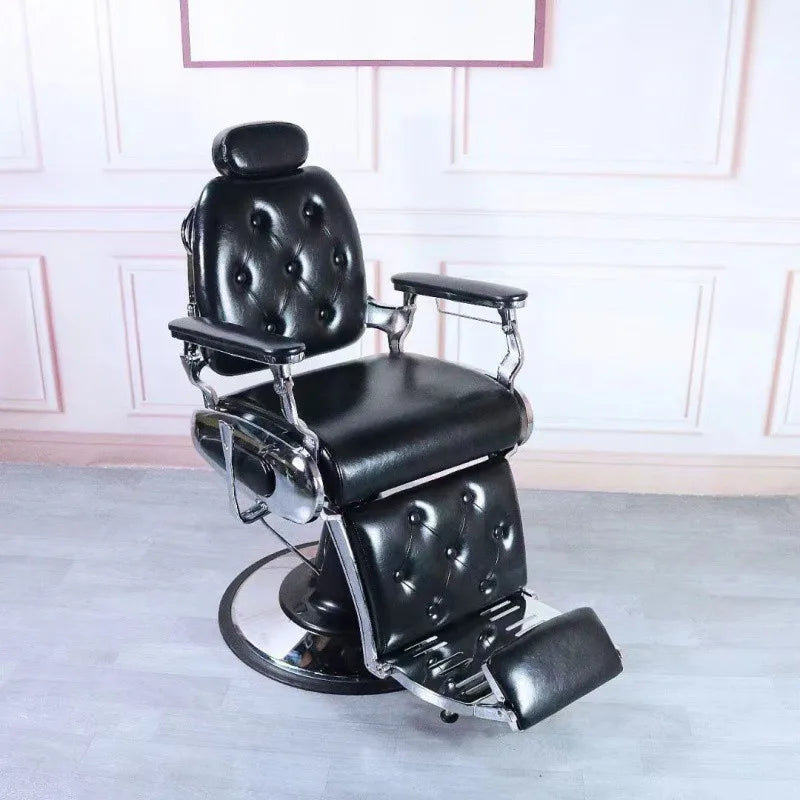 Barber shop chair perm dyeing put down chair oil head men shave beard repair face chair net red hair salon special hair cut seat