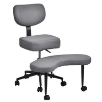Cross Leg Chair - Meditation Chair with Wheels, ADHD Chair, Height Adjustable Seat, Adjustable Footstool