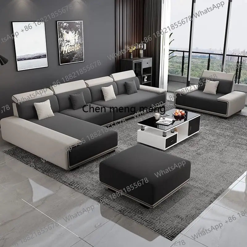 a55 Luxury Sectional Sofas Chaise Longue Bed Italian Modern Sofa Living Room Armchair Muebles Para El Hogar Home Furniture