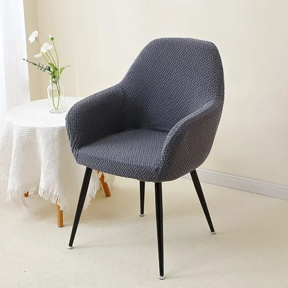 1/2pcs Jacquard Chair Covers High Arm Dining Chair Cover Elastic Chair Seat Slipcover Protector for Wedding Living Room Home