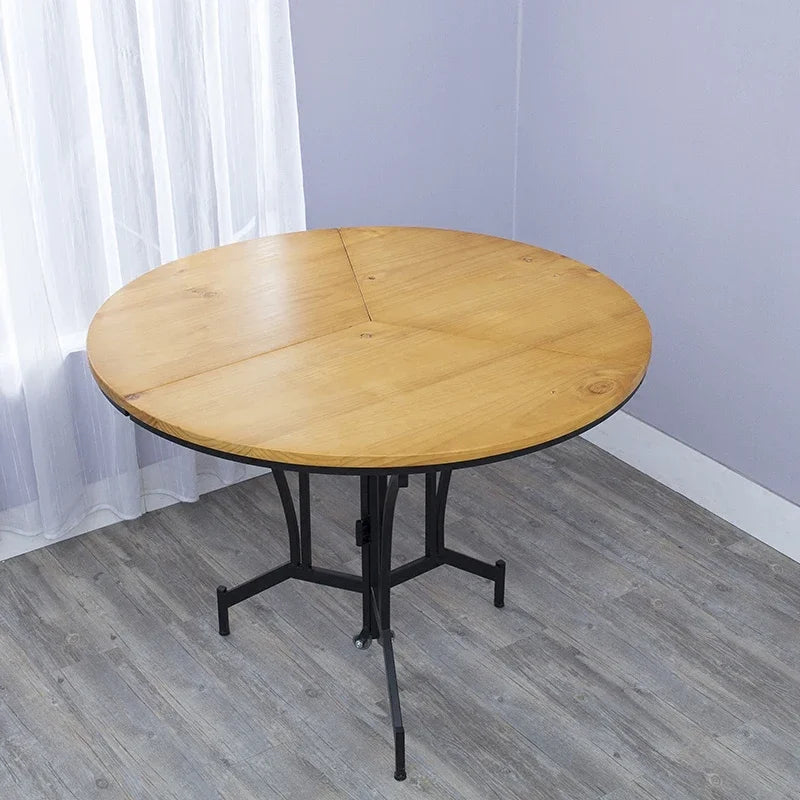 Custom Multifunctional Indoor Living Room Folding Dinning Table Portable Outdoor Camping Folding Wood Table