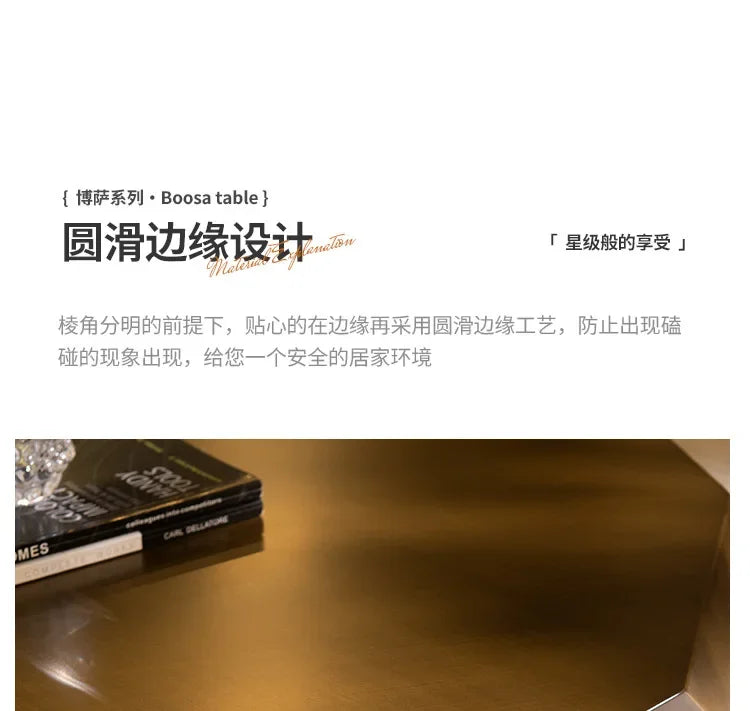 D36Light luxury modern simple living room home new designer special-shaped stainless steel creative coffee table
