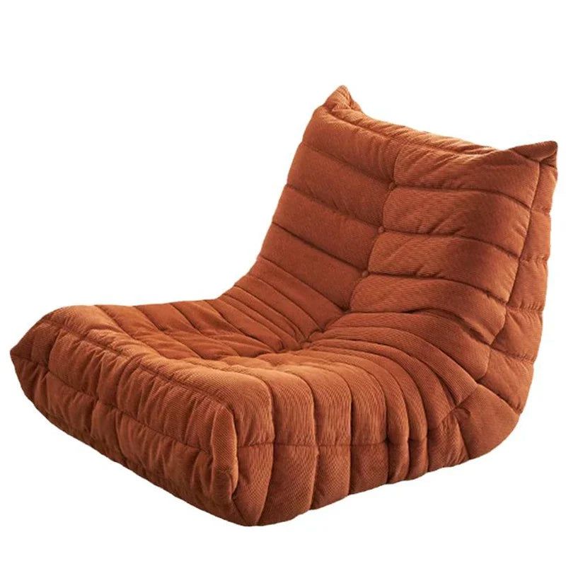 Lounge Bean Bag Chair for Adult Armless Lazy Floor Sofa Fireside Chair for Living Room Gaming Room Bedroom Soft Corduroy Couch
