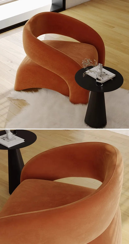 Nordic design single sofa modern minimalist light luxury living room balcony leisure tiger chair  FT