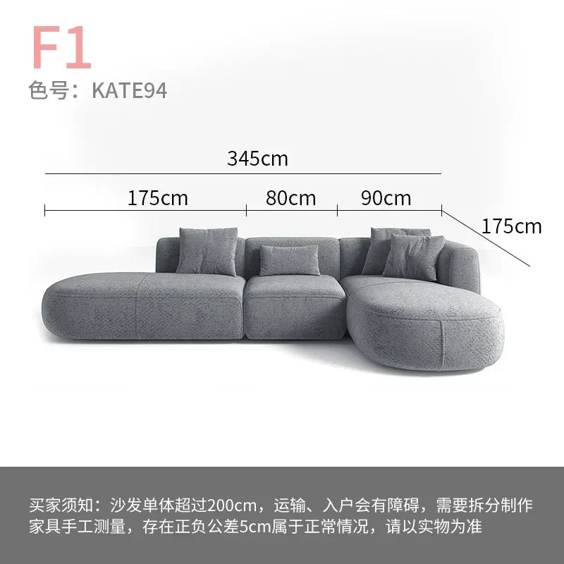 Minimalist modern white sofa