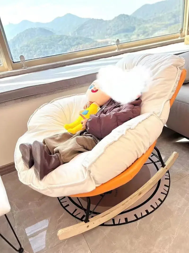 Lazy Couch Penguin Rocking Chair Indoor Leisure Rocking Chair Lounge Chair Rocking Daybed Adult Lounge Snail Balcony Home Egg