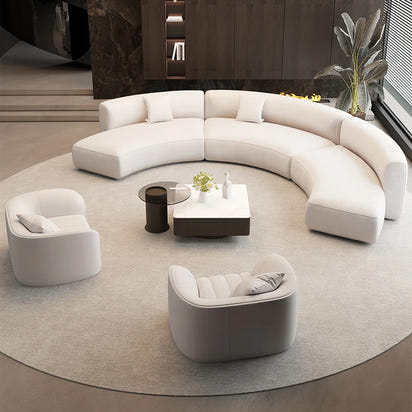 Semicircular curved special-shaped business sofa set Light luxury sales office Negotiate hotel lobby lounge area Reception