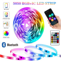 LED Strip Lights RGBIC 5050 LED Strips Commercial Grade Waterproofing App Control Tape Light For Bedroom Room Kitchen Bar