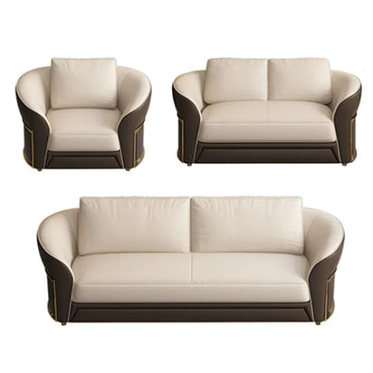 z Italian Design Luxury Leather Furniture Villa Home Customization Modern Living Room Large Modular Combination Sofa