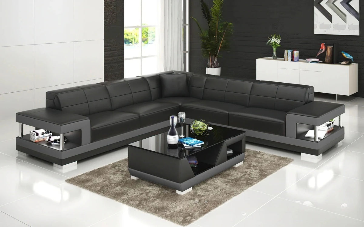 Nordic new creative leather sofa first layer cowhide modern living room sofa