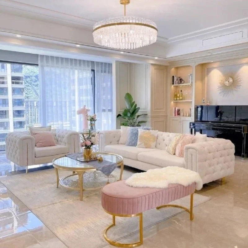 Simple Modern Soft Sofa Chair Living Room Fancy Designer Lounge Sofa House Loveseat Woonkamer Banken Apartment Furniture sofá