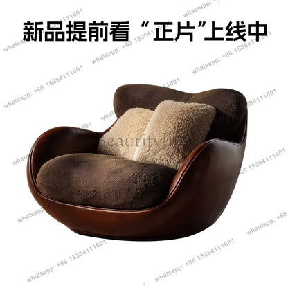 Italian light luxury single sofa leisure chair Nordic modern home living room lazy sofa chair