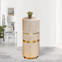 Bedroom Italian Light Luxury Dressing Table Wind Storage Cabinet One Small Apartment Makeup Dresser