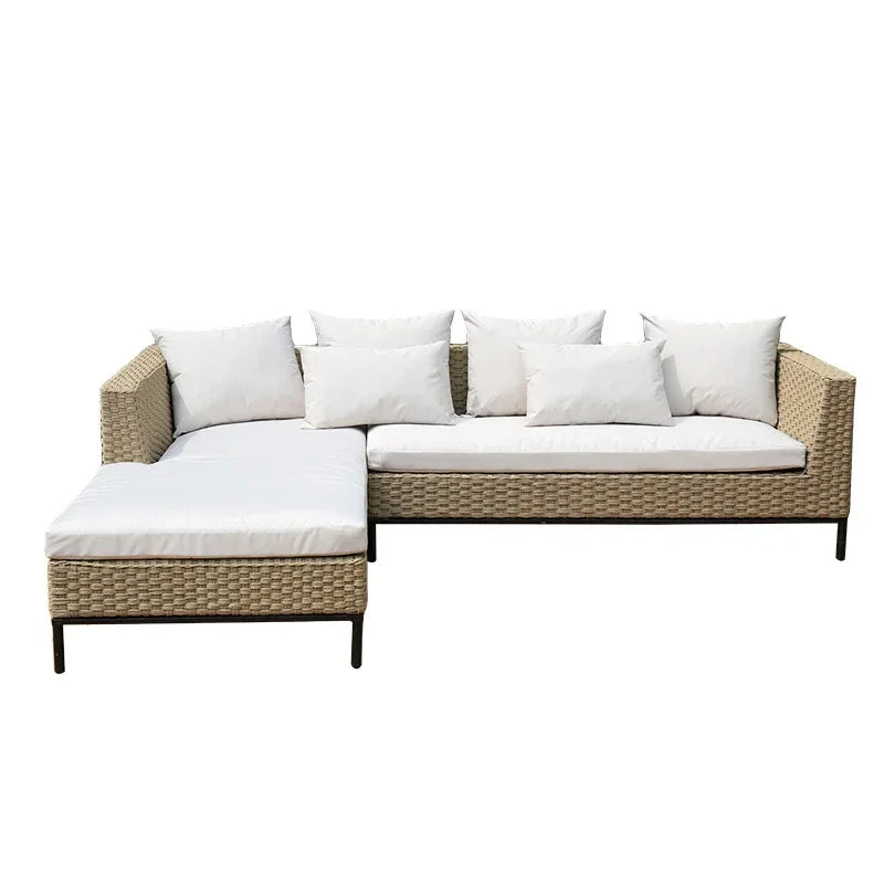 Stylish Outdoor rattan chairs, sofas, courtyards, gardens, leisure rattan art sofas, tea table combinations, sunlight rooms
