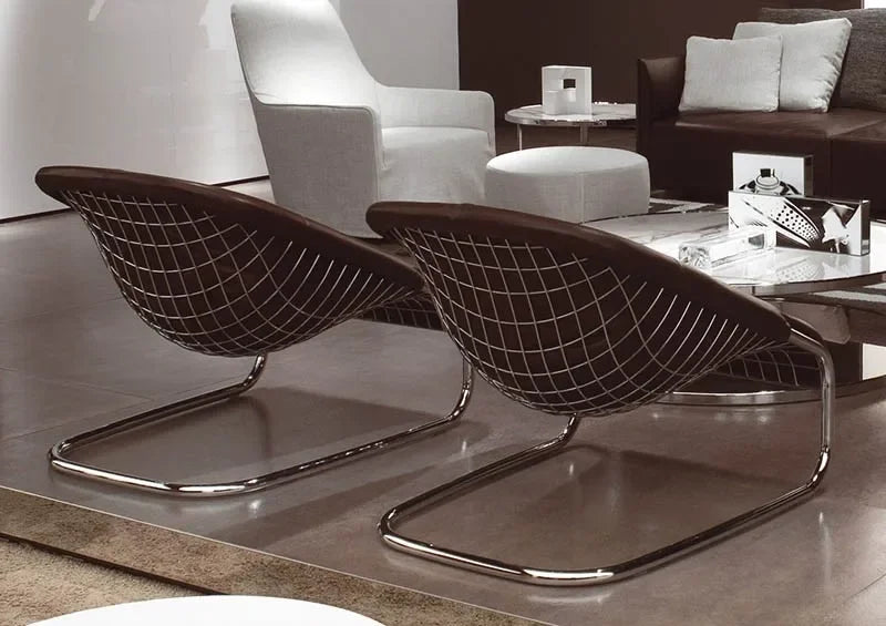 Nordic Light Luxury Villa Cafe Leisure Chair Italian Minimalist Living Room Recliner