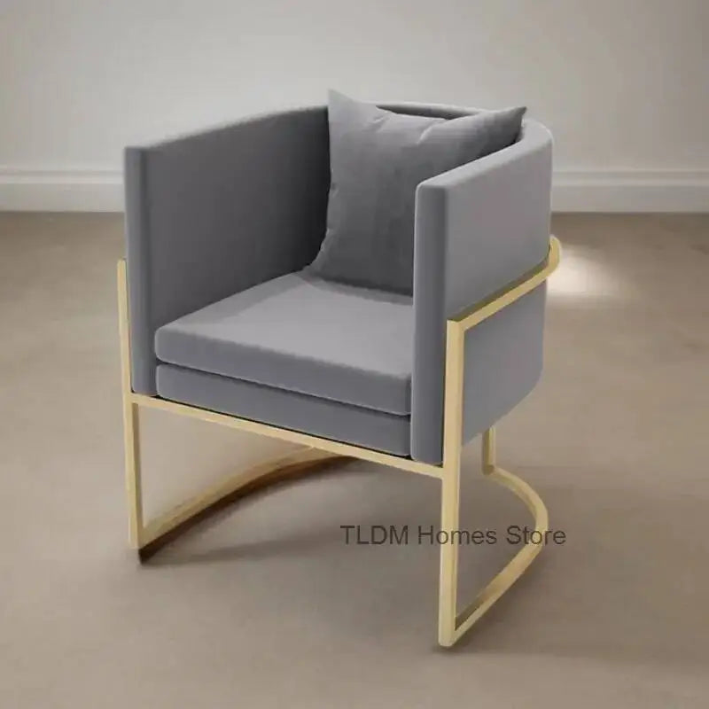 Metal Armchair Plastic Japanese Back Room Restaurant Support Cute Dining Designer Lounge Chairs Living Nordic Sillas Furniture