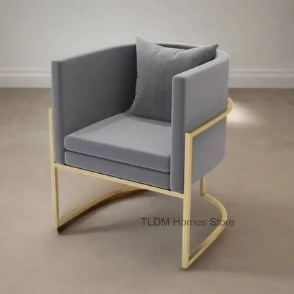 Metal Armchair Plastic Japanese Back Room Restaurant Support Cute Dining Designer Lounge Chairs Living Nordic Sillas Furniture