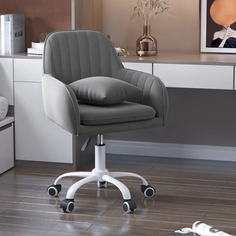 Modern Bedroom Comfortable Learning Chair Lift Swivel Office Chairs Study Room Chair Home Armrest Backrest Leisure Makeup Chair