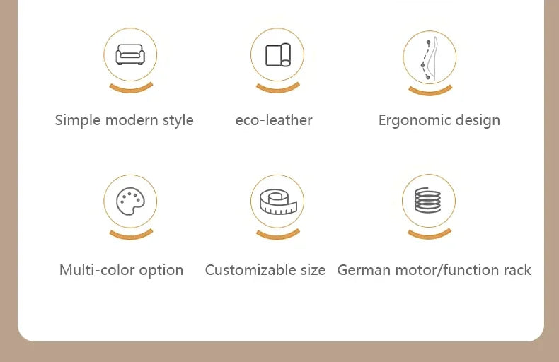 Modern Italian Living Room Sofas Modular Electric Recliner Sofa Bed Multi-functional Leather Minimalist Divano Room Furniture