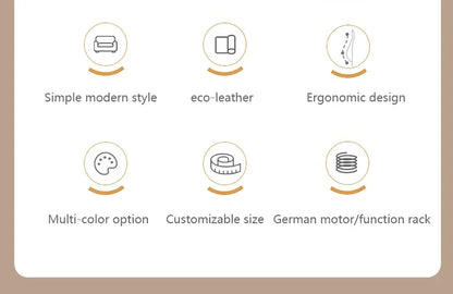 Modern Italian Living Room Sofas Modular Electric Recliner Sofa Bed Multi-functional Leather Minimalist Divano Room Furniture