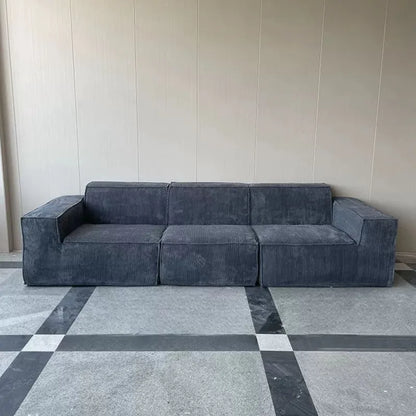 Modern Luxury Living Room Sofa Sectional Set Furniture l Shape 2 3 Seater Corduroy Compression Vacuum Packed Relaxing Designs