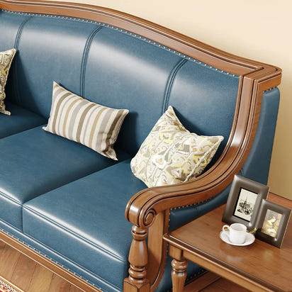 Customizable American leather sofa