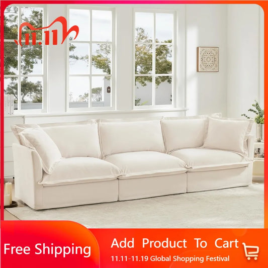 Chenille Power Sofa with Sleeper - Comfortable and Versatile Sofa Bed for Living Room, Ideal for Guests and Relaxation, Stylish