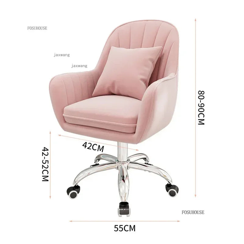 Leisure Bedroom Student Dormitory Computer Chair Home Furniture Backrest Office Chairs Front Desk Hotel Lifting Swivel Armchair