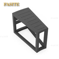 Nordic outdoor sofa coffee table combination simple courtyard waterproof sunscreen circular arc furniture