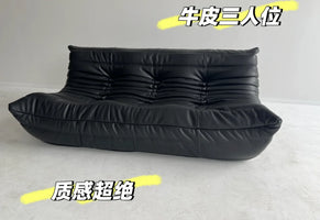 Genuine leather caterpillar sofa, fashionable, luxurious, high-end and atmospheric, can be used in living rooms, hotels, bedroom