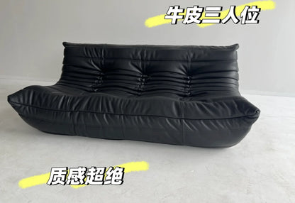 Genuine leather caterpillar sofa, fashionable, luxurious, high-end and atmospheric, can be used in living rooms, hotels, bedroom