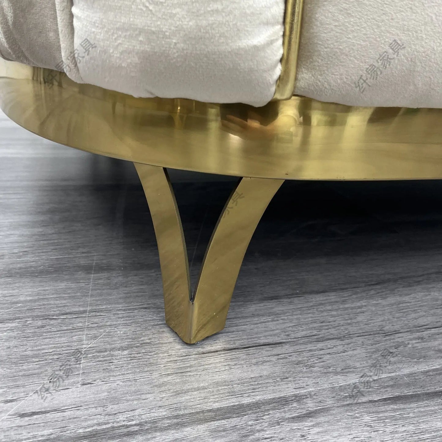 Italian light luxury fabric sofa combination modern minimalist velvet villa furniture