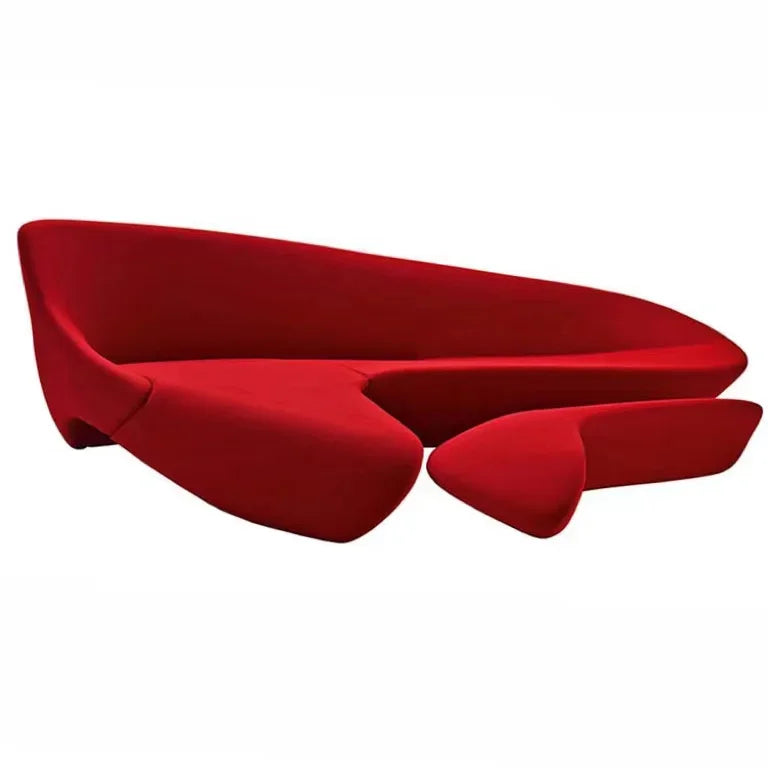 Pour Design italien lune canapé forme irrégulière Art créatif Zaha fibre de verre lune canapé meubles de salon