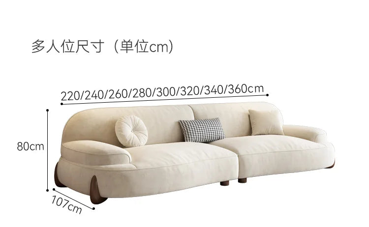 Floor Grande Living Room Sofas Wood Legs Relax Reception Recliner Sofa Minimalista Japanese Divani Soggiorno Furniture Modern