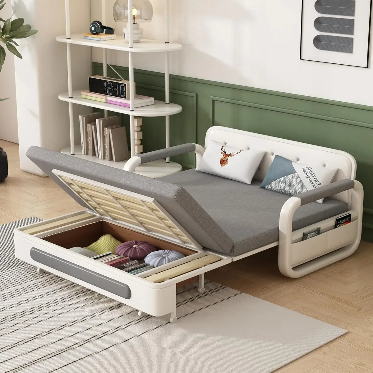 Full Size  - Pull Out Sofa Bed Futon Living Room Lounge Folding Out Sofa Bed