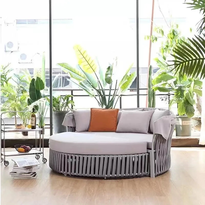 Outdoor Luxury Lounges Rattan Chairs Outdoor Patio Loungers Villa Swimming Pool Loungers