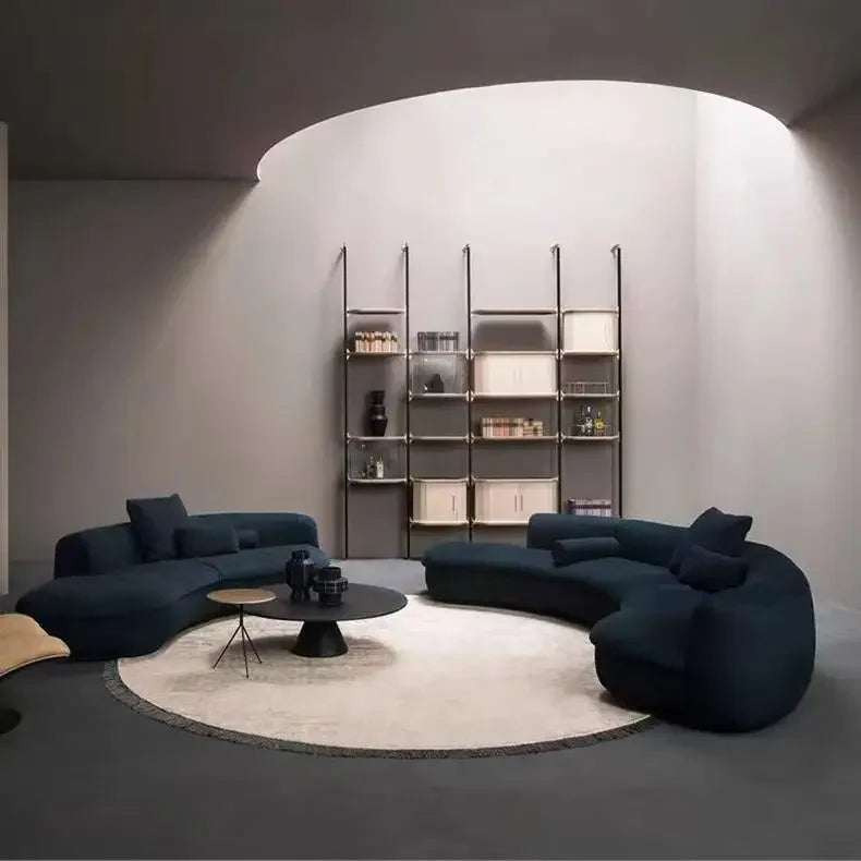 JC Semicircular Curved Special-shaped Sofa, Resting Area, Reception, Beauty Salon Office, Hotel Lobby, Sales Office,