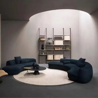 JC Semicircular Curved Special-shaped Sofa, Resting Area, Reception, Beauty Salon Office, Hotel Lobby, Sales Office,