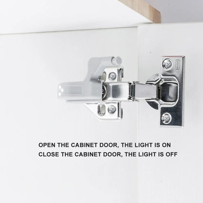 5 Pcs LED lamp Cabinet Hinge Light Kitchen Bedroom Living Room Cupboard Wardrobe Inner Loop Drawer Sensor Night Light