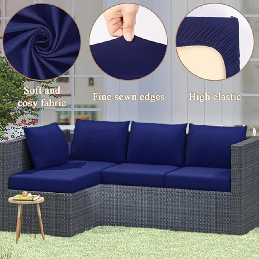 All Season Plain Color Sofa Cover High Elastic Stretch Furniture Protector Universal for Living Room Study Hotel
