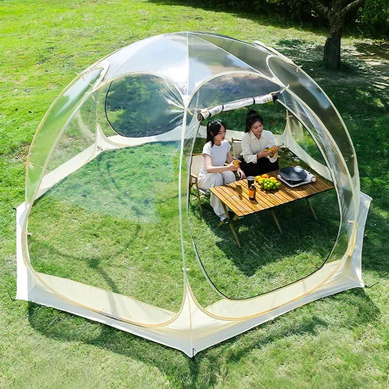 Portable Spherical Tents 360 Degree Panoramic Window Outdoor  Transparent Camping Tent 4-8 Person Star Dome TentSun Room Tents