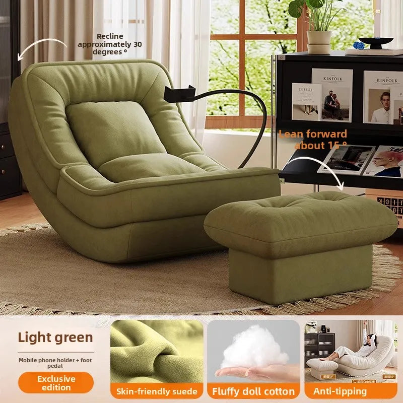 Moon Kennel Rocking Chair Reclining Chair Adults Sleeping Lazy Sofa Chair Balcony Home Lounge Chair